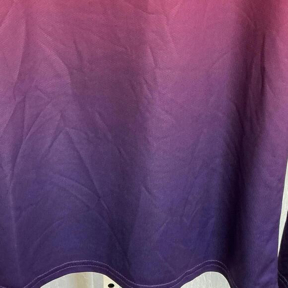 Headsweats Gear Performance Tee Pink and Purple Ombre Long Sleeve shirt Medium - Picture 5 of 9
